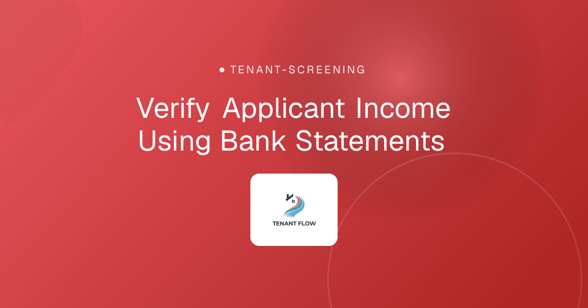 Verify Applicant Income Using Bank Statements