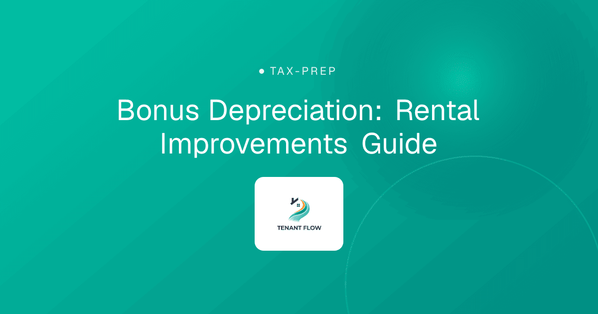 Bonus Depreciation: Rental Improvements Guide