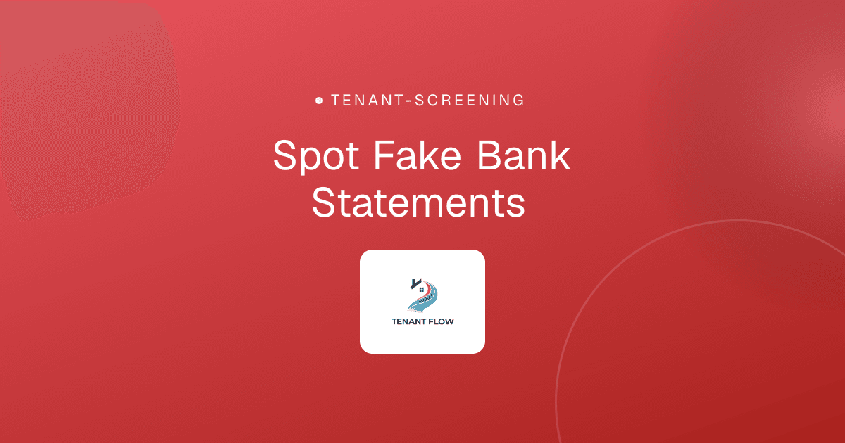 Spot Fake Bank Statements