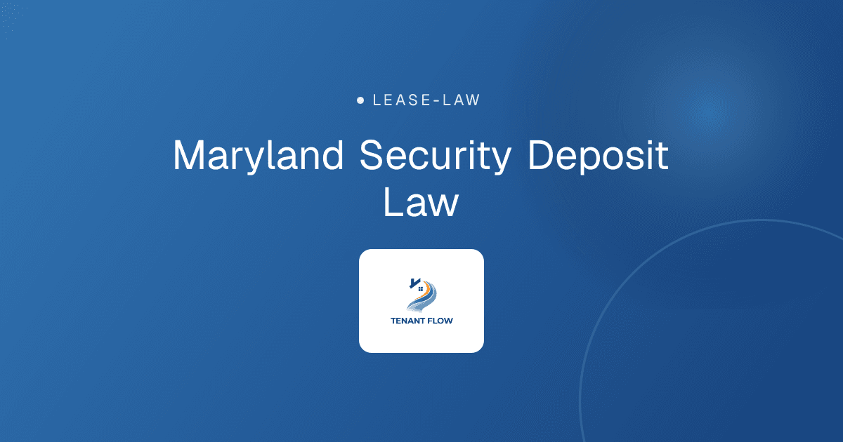 Maryland Security Deposit Law