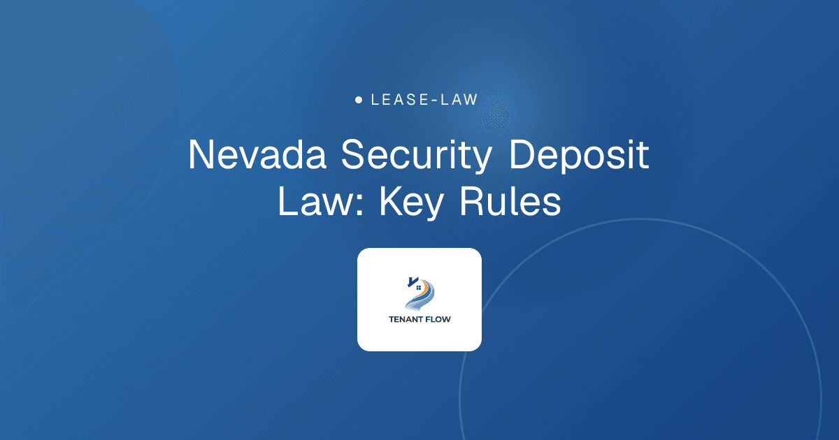 Nevada Security Deposit Law: Key Rules