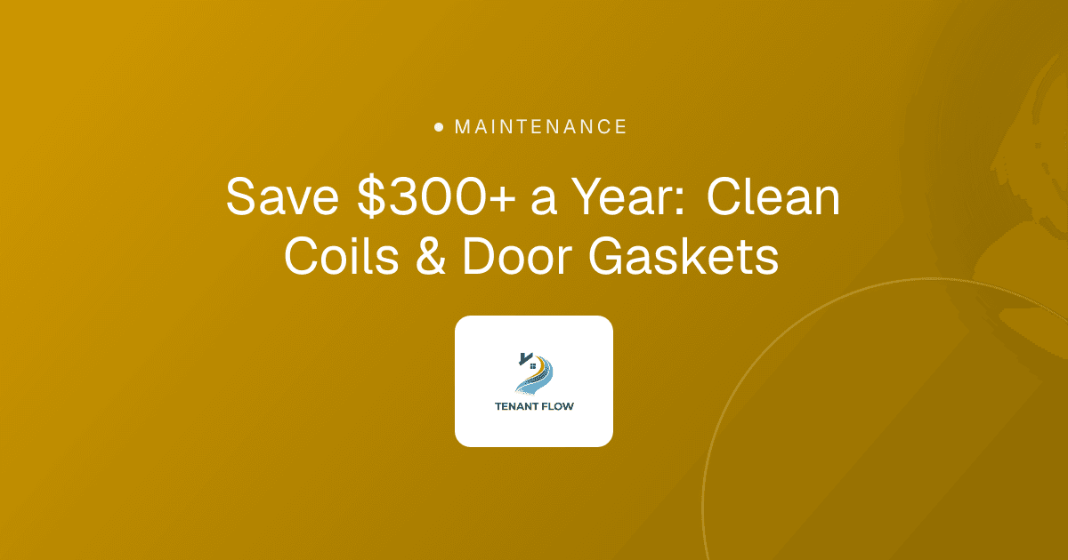 Save $300+ a Year: Clean Coils & Door Gaskets