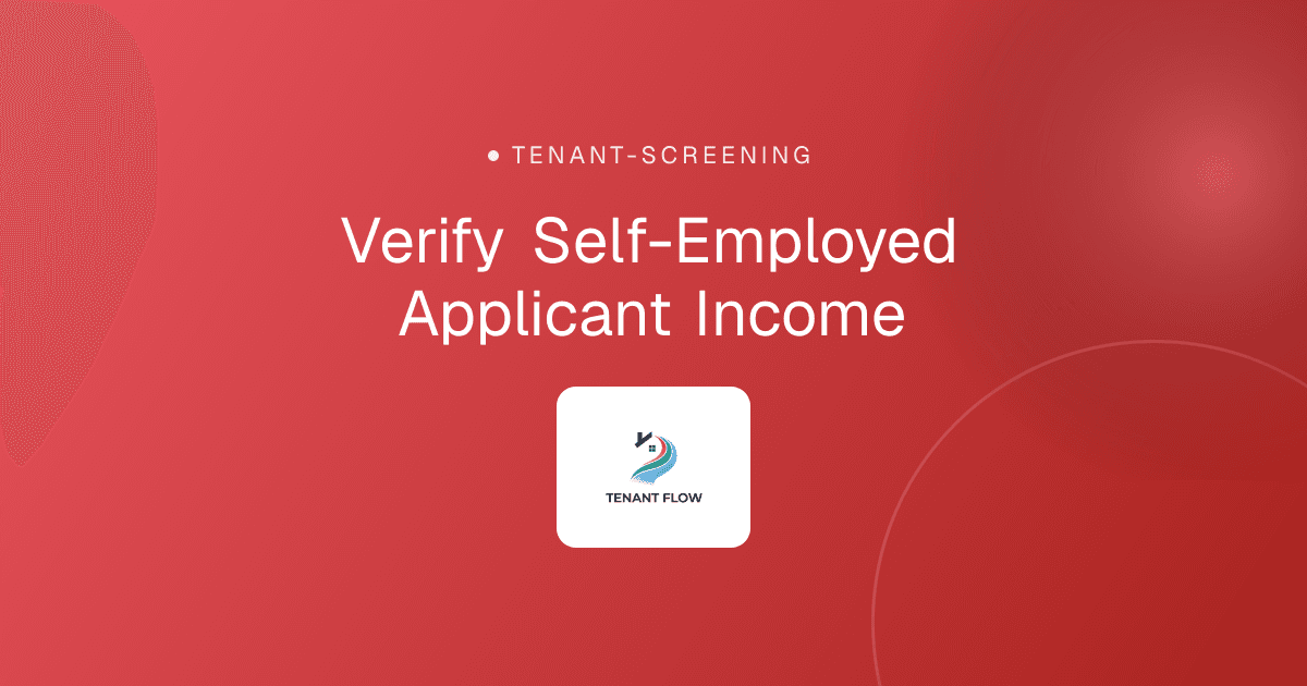 Verify Self-Employed Applicant Income